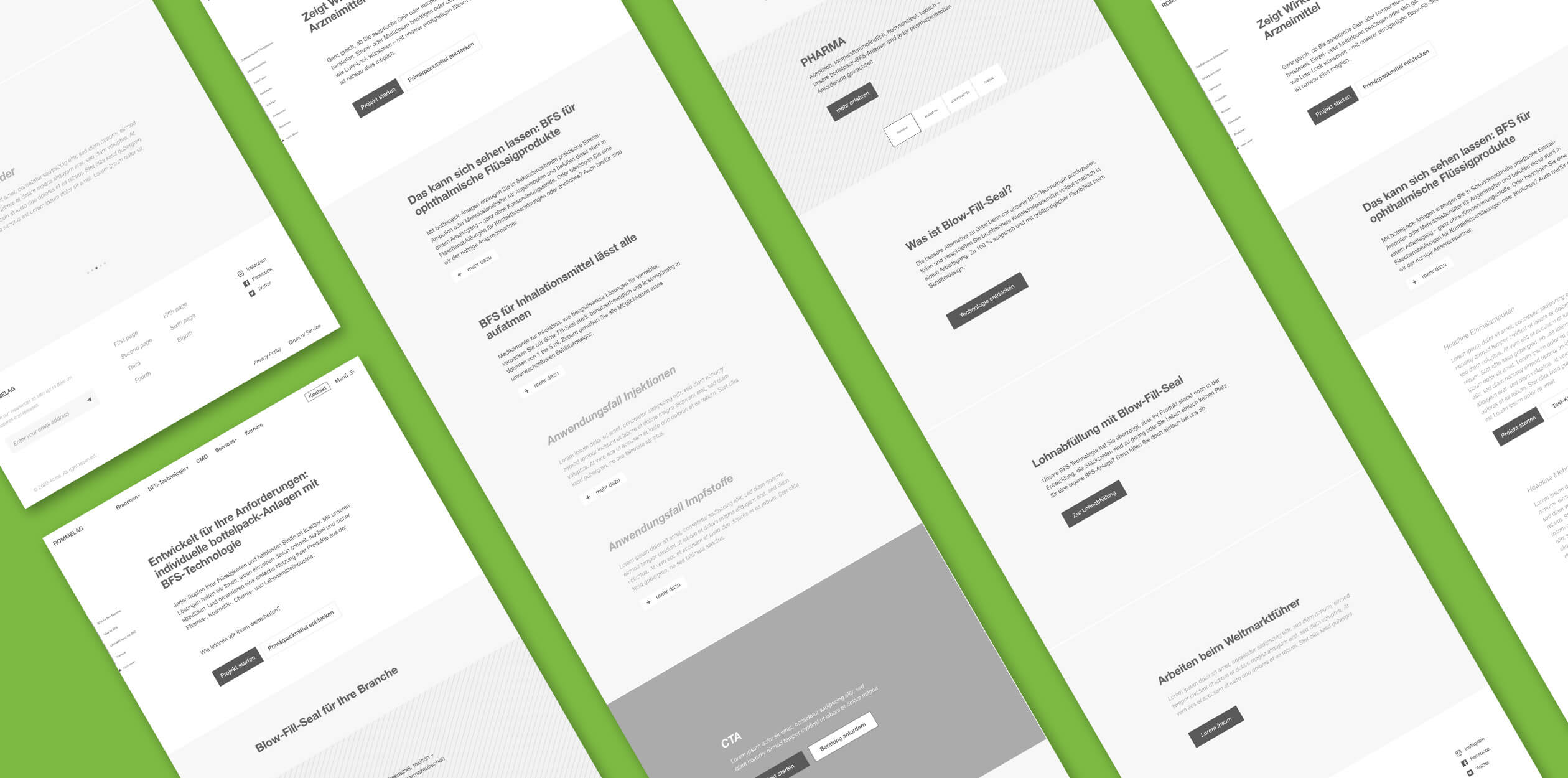 Website Wireframes